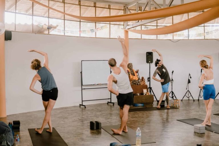 Vinyasa sequencing class at Orion